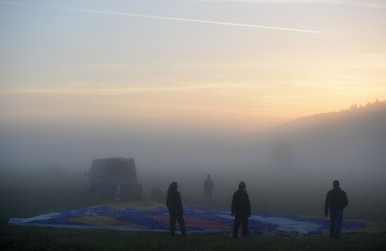 Sky Fair hot air balloon festival in Perm Teritory
