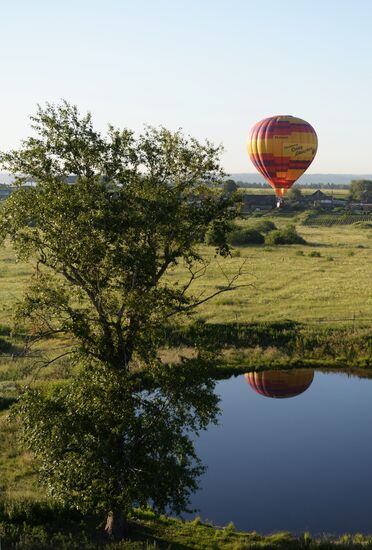 Sky Fair hot air balloon festival in Perm Teritory