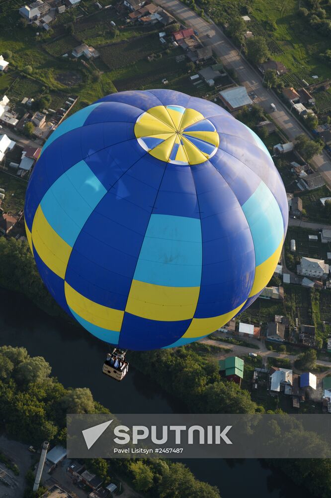 Sky Fair hot air balloon festival in Perm Teritory