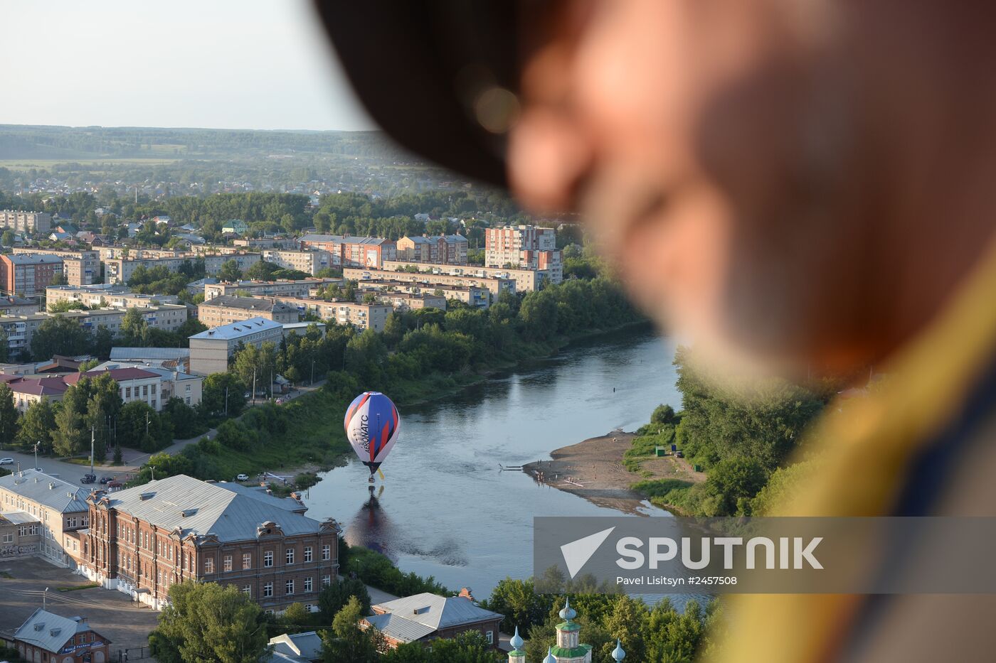 Sky Fair hot air balloon festival in Perm Teritory