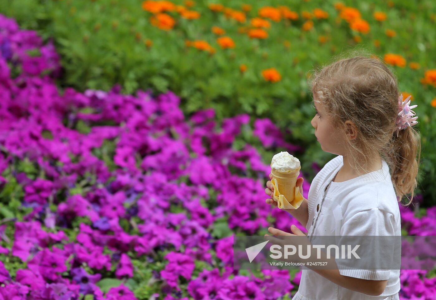 Flower festival in Moscow