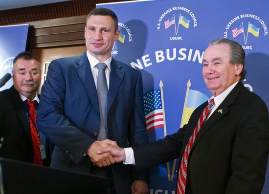 Vitali Klitschko holds meeting of U.S.-Ukraine Business Council