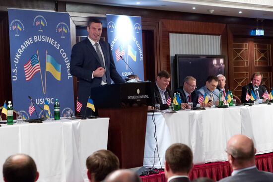 Vitali Klitschko holds meeting of U.S.-Ukraine Business Council