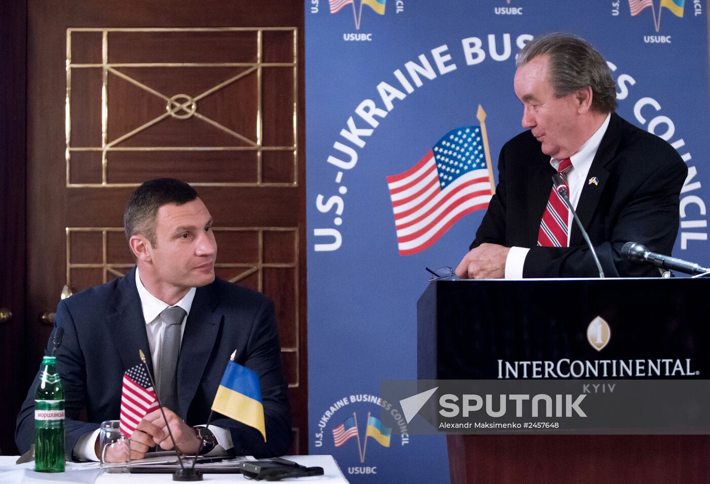 Vitali Klitschko holds meeting of U.S.-Ukraine Business Council