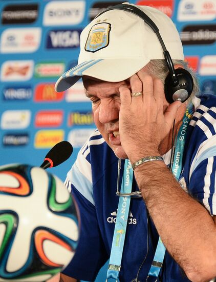 FIFA World Cup 2014. Argentina national team holds news conference