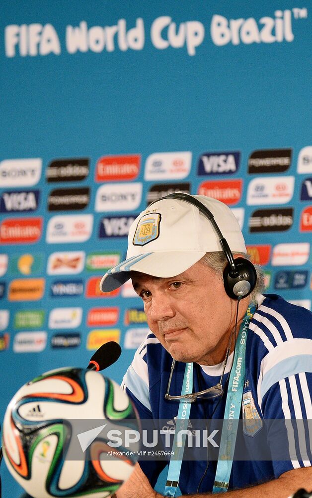 FIFA World Cup 2014. Argentina national team holds news conference