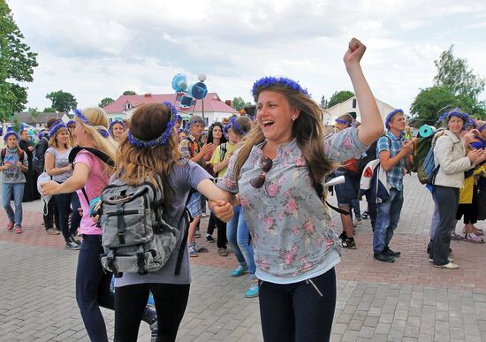 Catholic festival in village of Budslau, Belarus