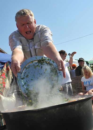 Ethnographic festival Donskaya Ukha (Don Fish Soup) in Rostov Region
