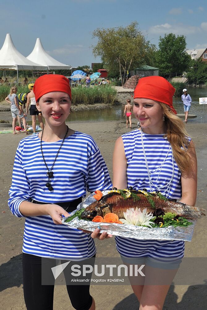 Ethnographic festival Don Fish Soup in Rostov Region