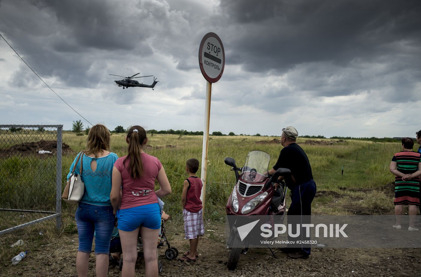 Refugees in Lugansk region
