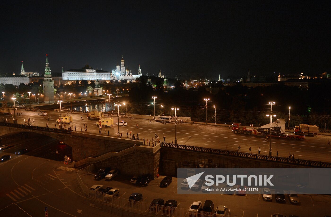 Buran spacecraft model transported to VDNKh