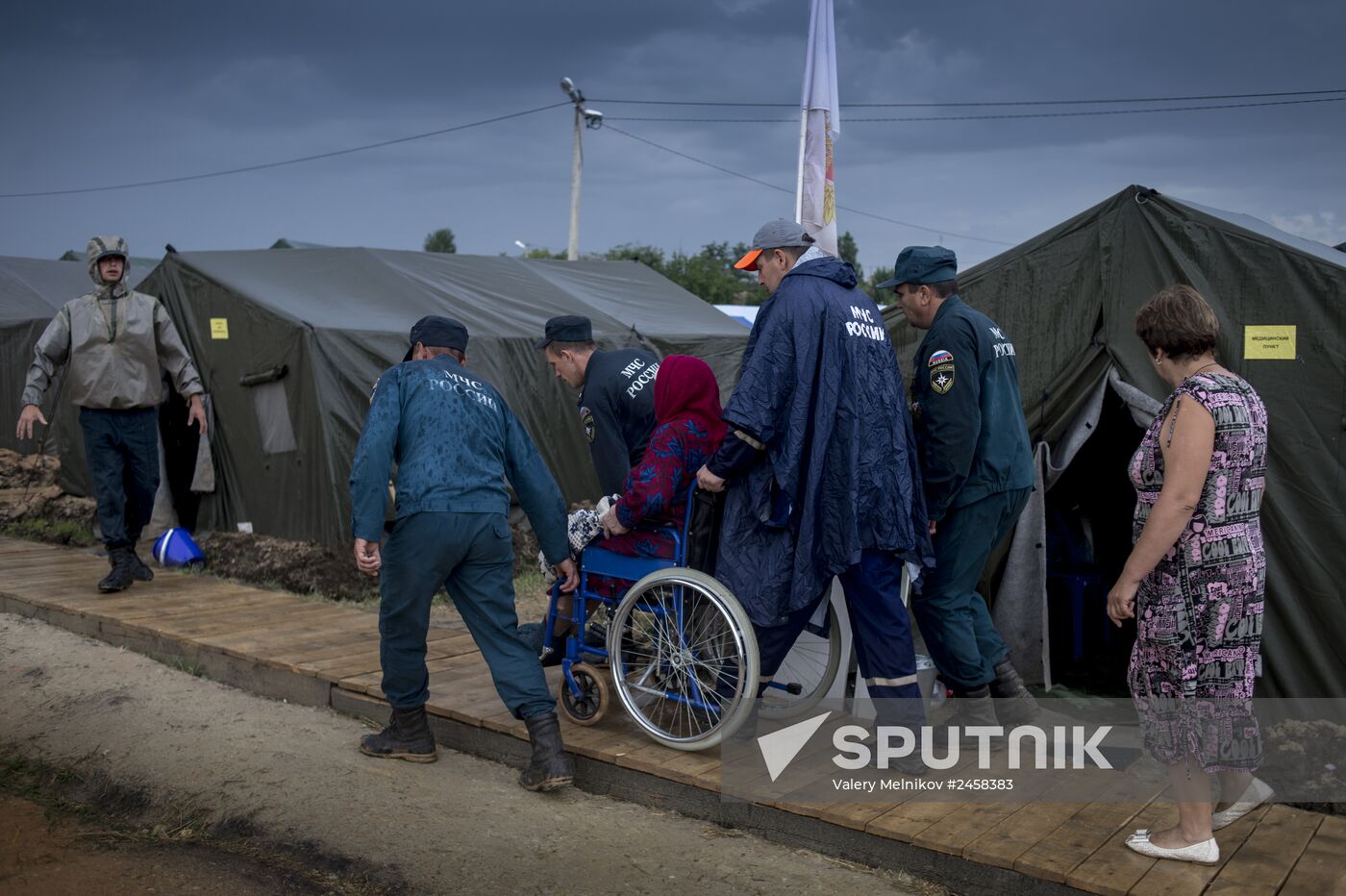 Refugee camp for Ukrainians in Rostov region