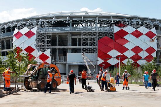 Cladding of FC Spartak's Otkrytie Arena