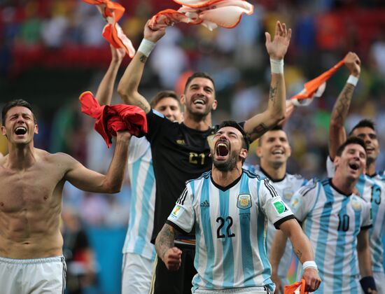 2014 FIFA World Cup. Argentina vs. Belgium