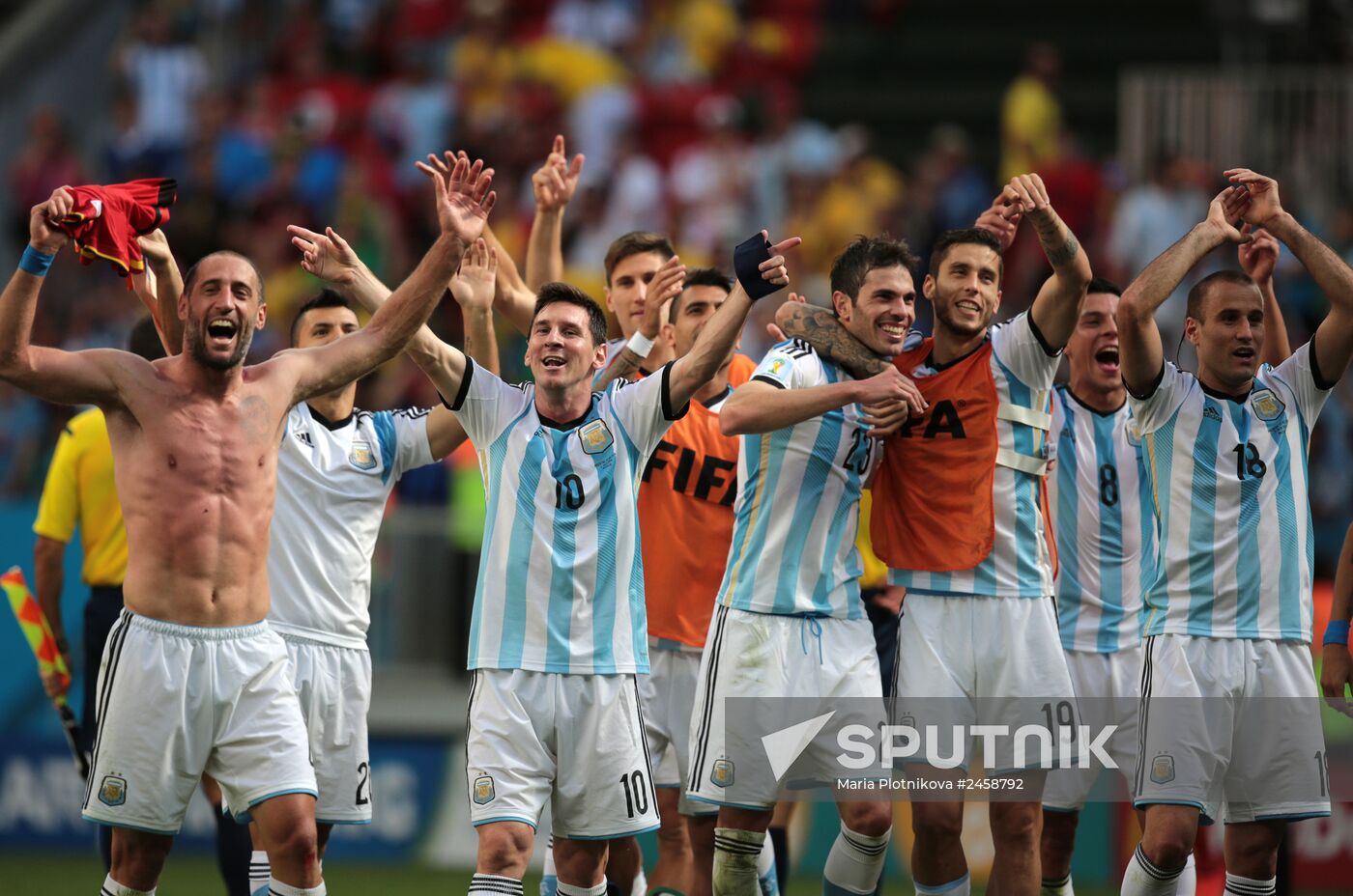 2014 FIFA World Cup. Argentina vs. Belgium