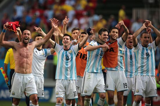 2014 FIFA World Cup. Argentina vs. Belgium