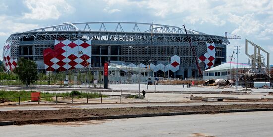 Cladding of FC Spartak's Otkrytie Arena