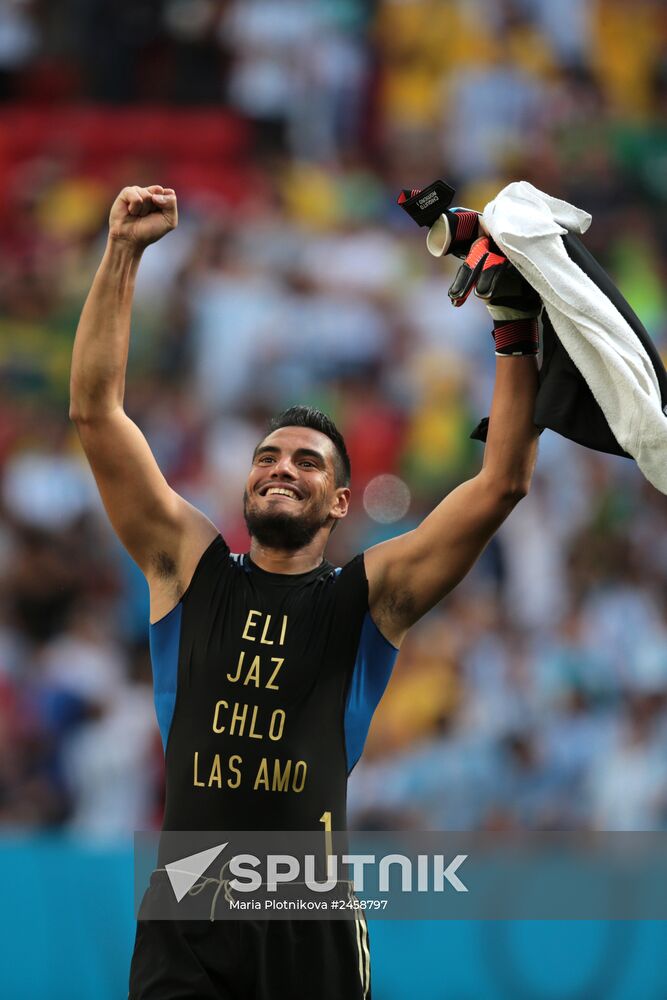 2014 FIFA World Cup. Argentina vs. Belgium