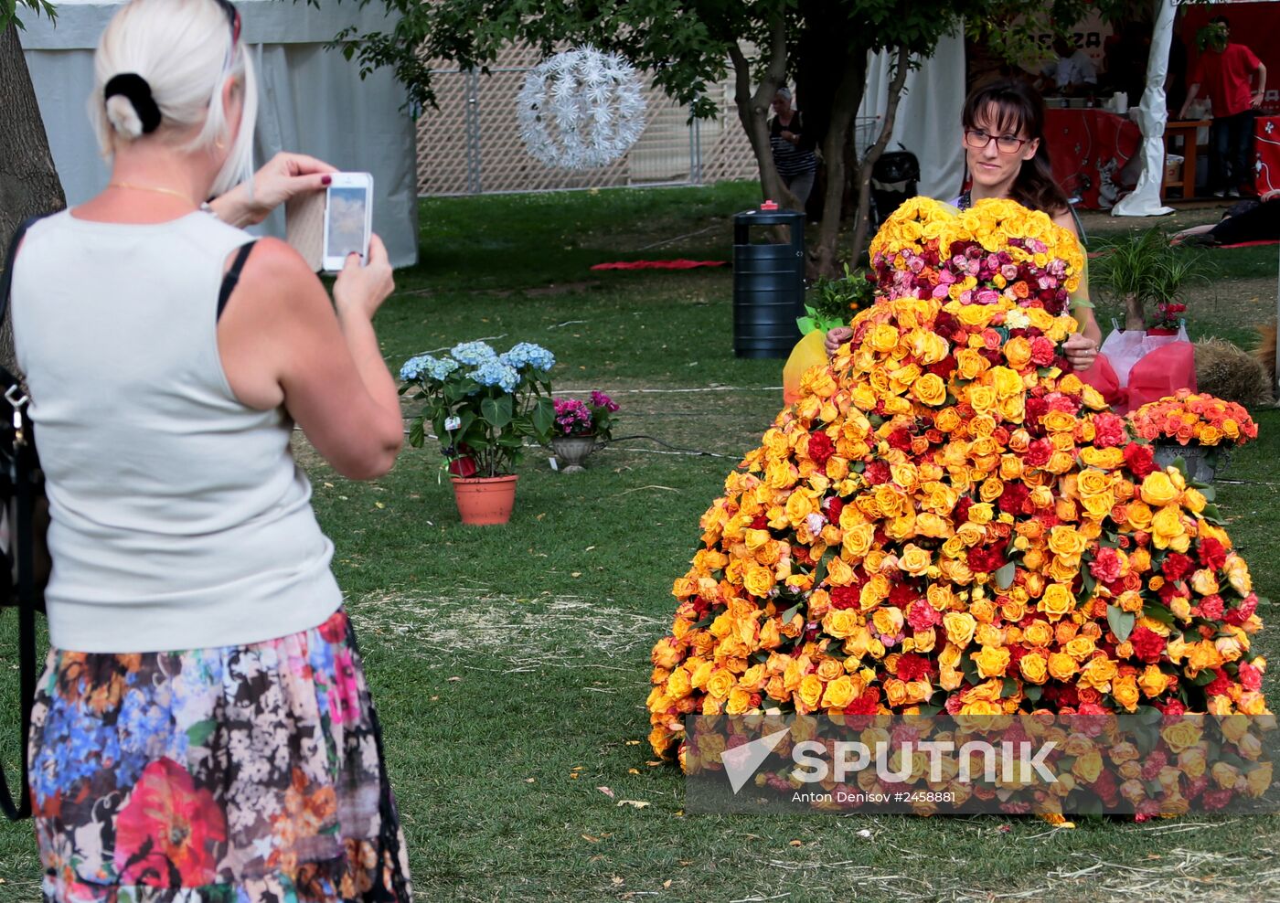 Moscow Flower Show in Gorky Park