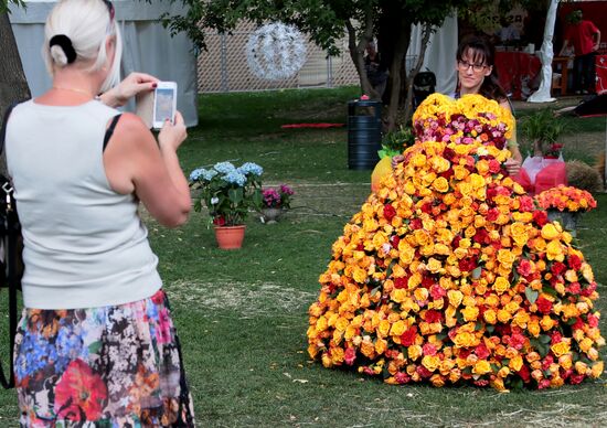 Moscow Flower Show in Gorky Park