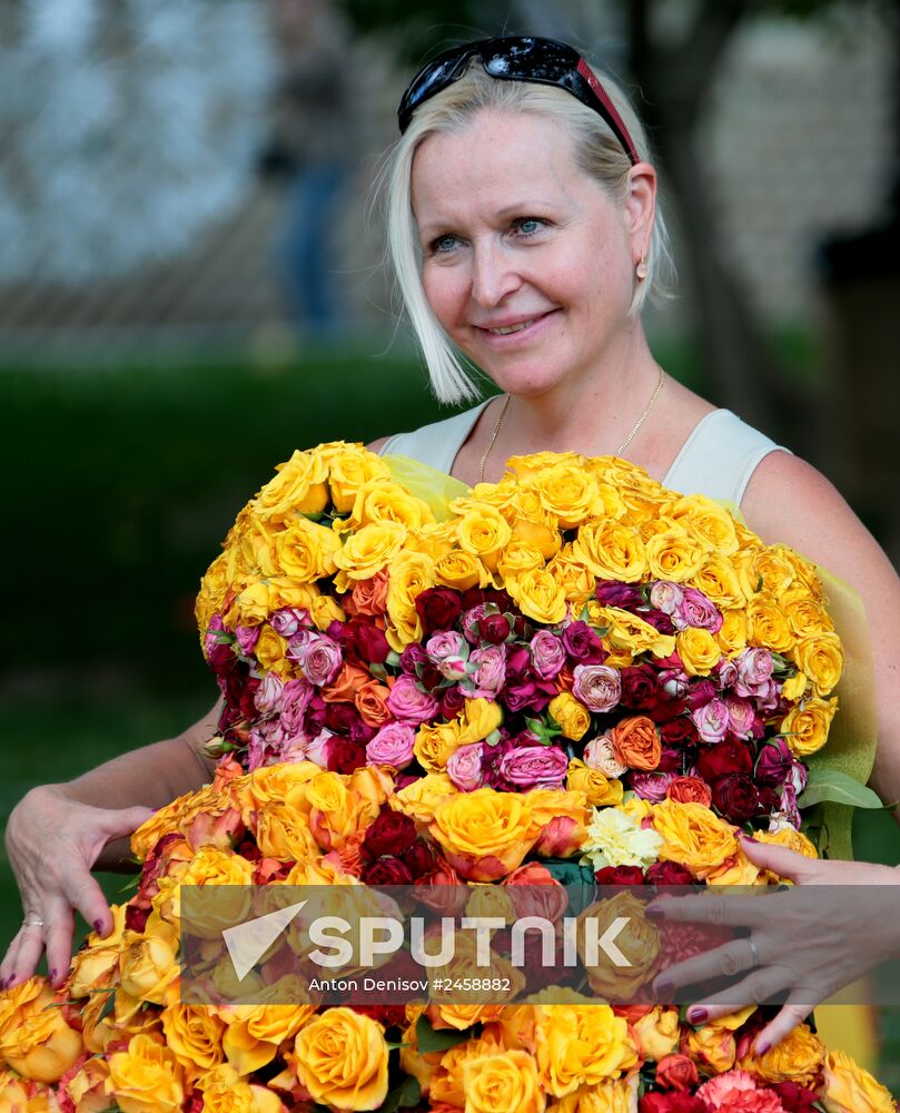 Moscow Flower Show in Gorky Park