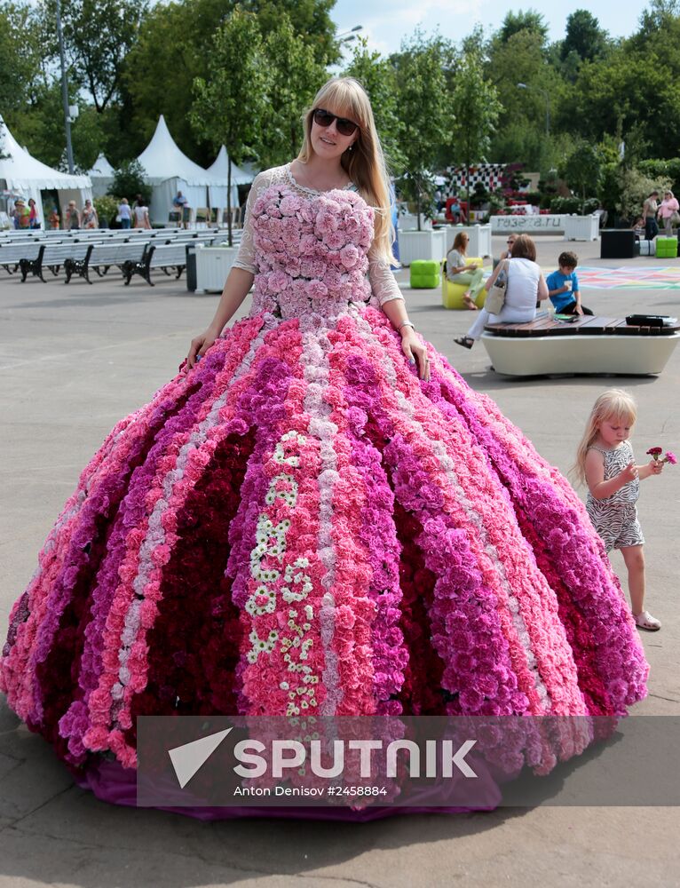 Moscow Flower Show in Gorky Park