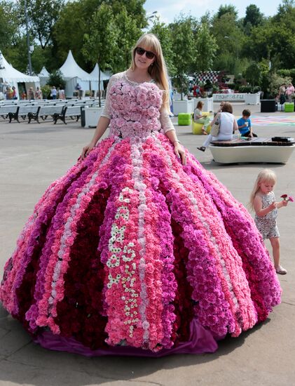 Moscow Flower Show in Gorky Park