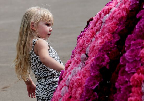 Moscow Flower Show in Gorky Park