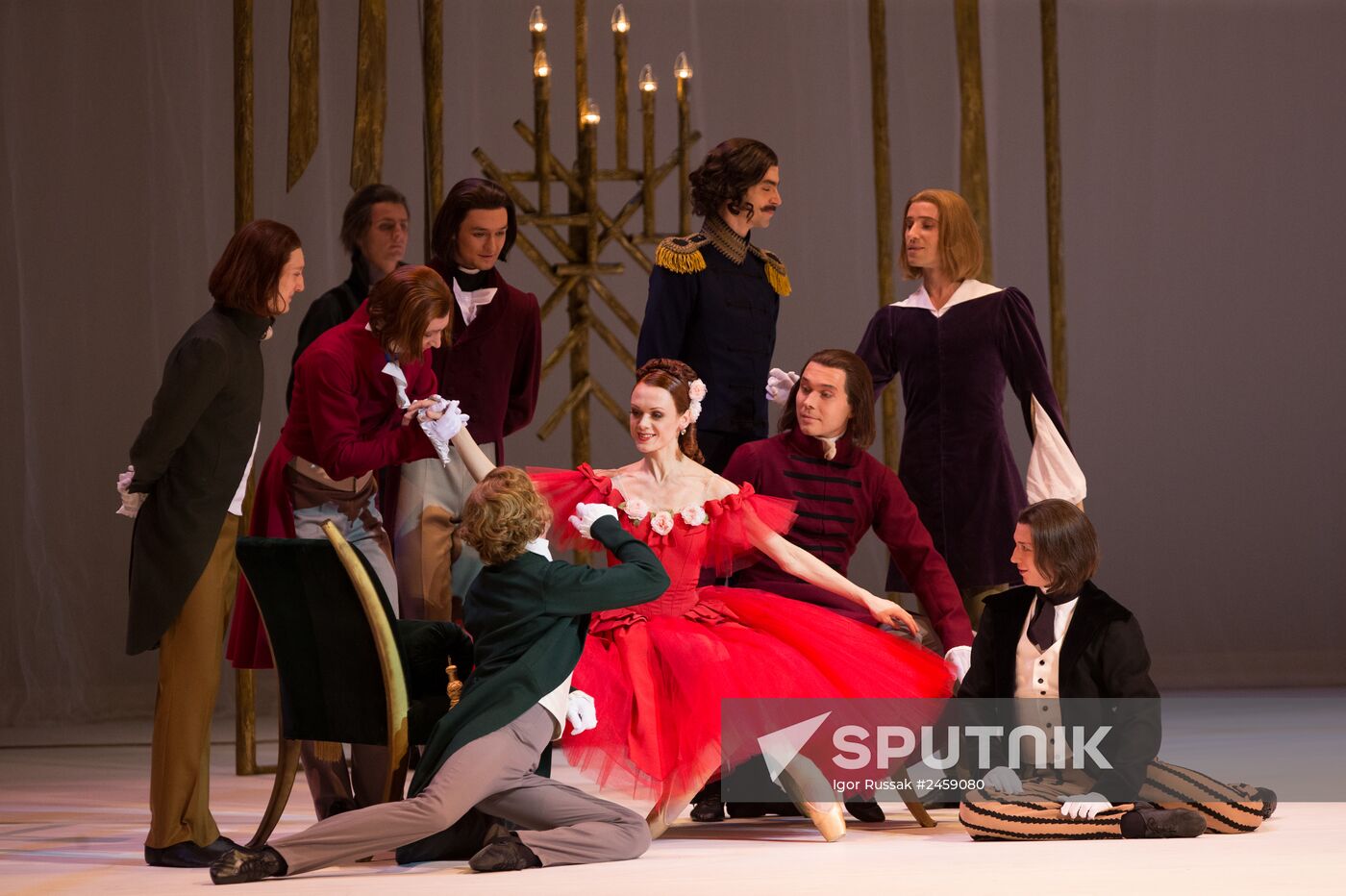 Rehearsing one act ballet "Marguerite and Armand" at Mariinsky Theater