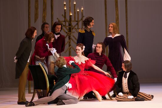 Rehearsing one act ballet "Marguerite and Armand" at Mariinsky Theater