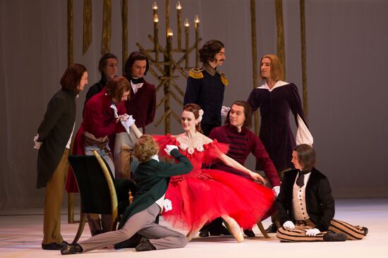 Rehearsing one act ballet "Marguerite and Armand" at Mariinsky Theater