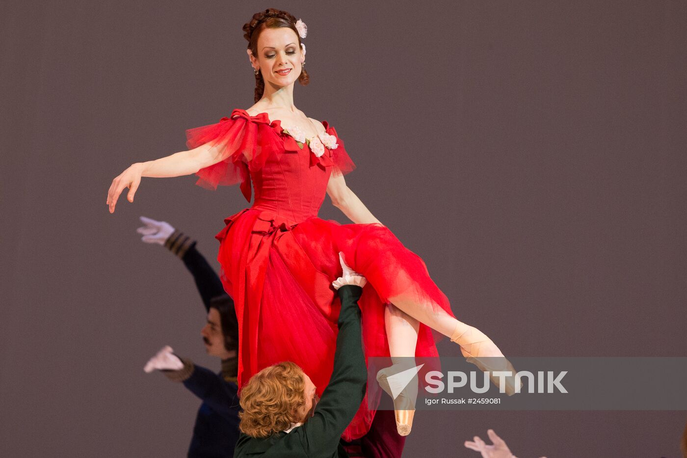 Rehearsing one act ballet "Marguerite and Armand" at Mariinsky Theater
