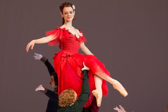 Rehearsing one act ballet "Marguerite and Armand" at Mariinsky Theater