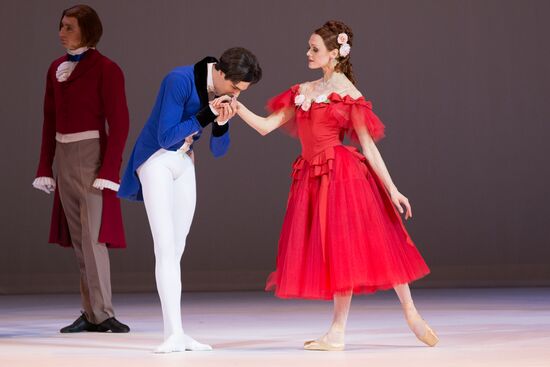 Rehearsing one act ballet "Marguerite and Armand" at Mariinsky Theater