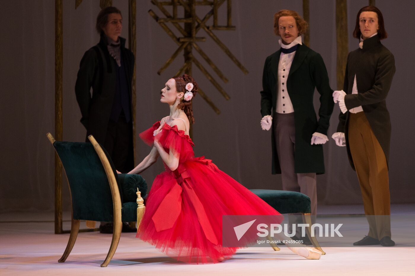 Rehearsing one act ballet "Marguerite and Armand" at Mariinsky Theater