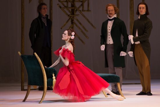 Rehearsing one act ballet "Marguerite and Armand" at Mariinsky Theater