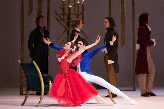 Rehearsing one act ballet "Marguerite and Armand" at Mariinsky Theater