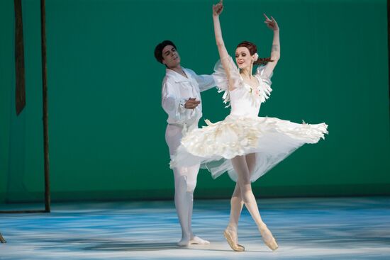 Rehearsing one act ballet "Marguerite and Armand" at Mariinsky Theater