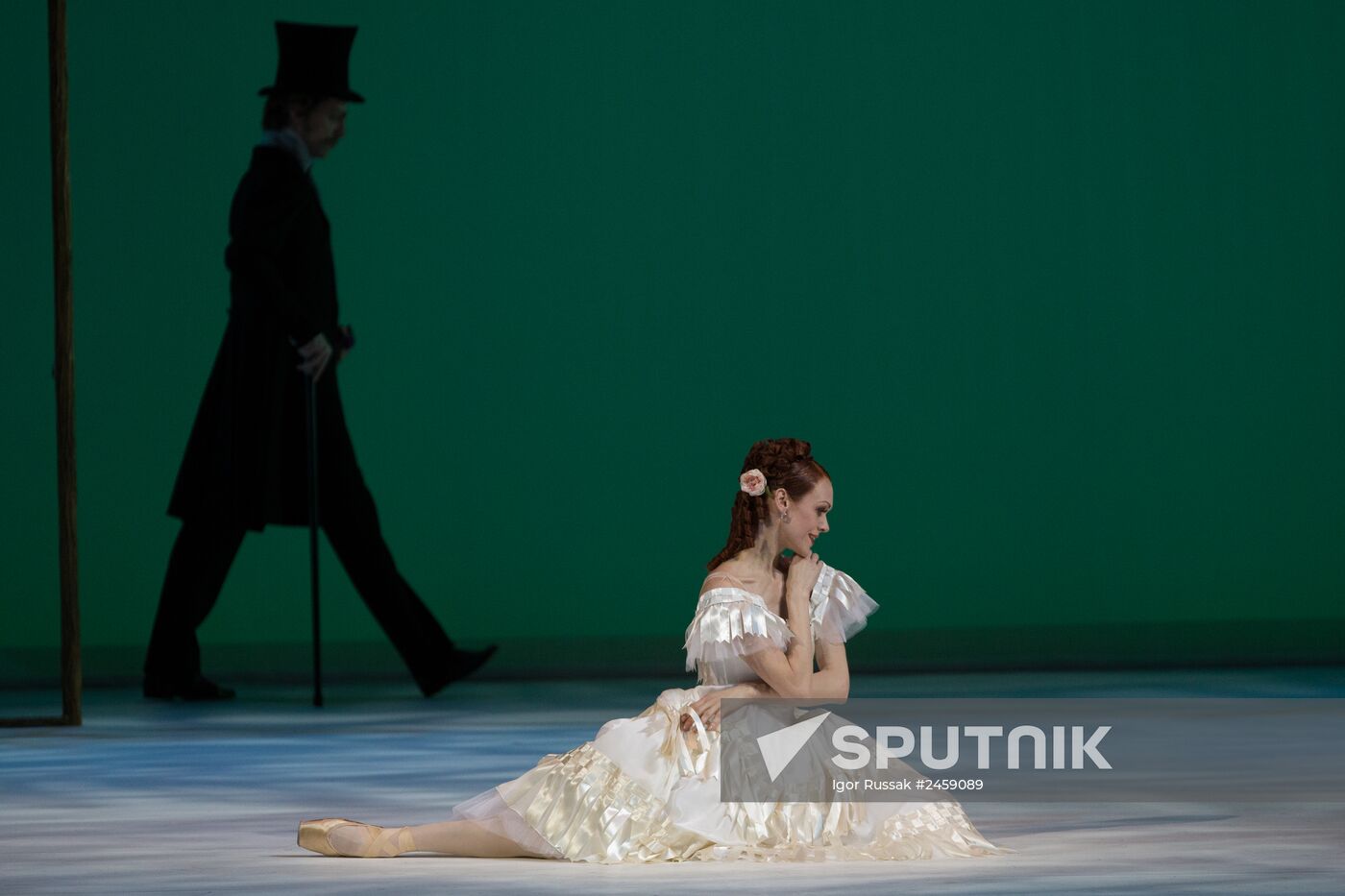 Rehearsing one act ballet "Marguerite and Armand" at Mariinsky Theater