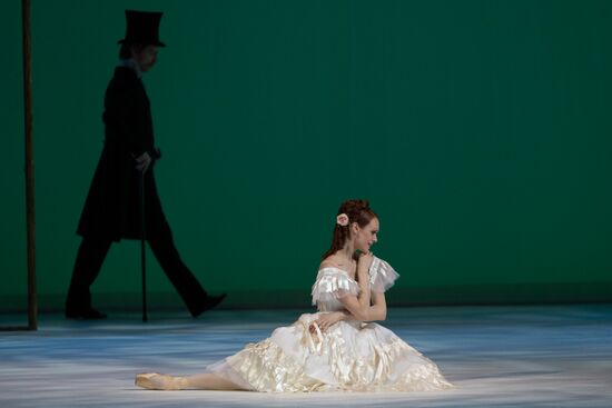 Rehearsing one act ballet "Marguerite and Armand" at Mariinsky Theater