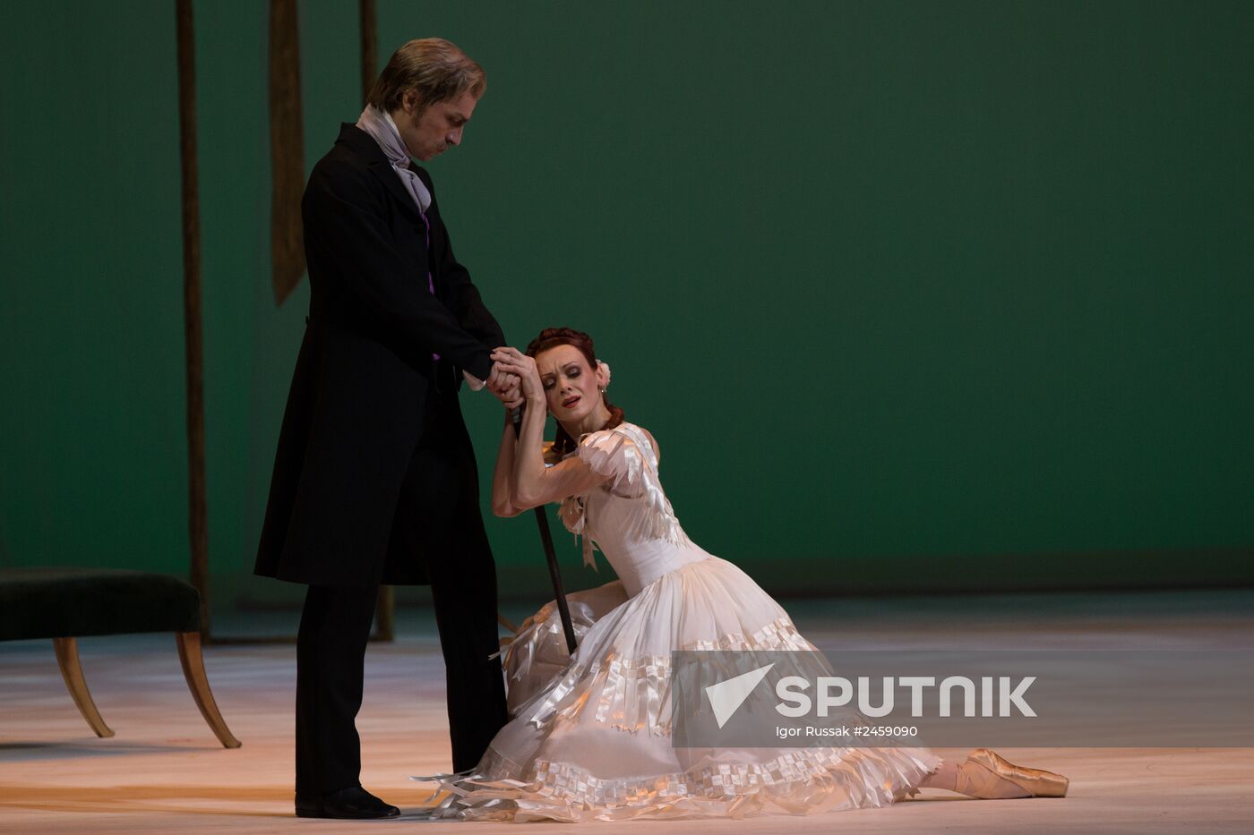 Rehearsing one act ballet "Marguerite and Armand" at Mariinsky Theater