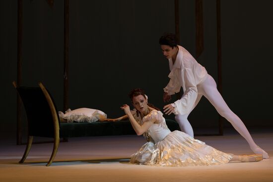 Rehearsing one act ballet "Marguerite and Armand" at Mariinsky Theater