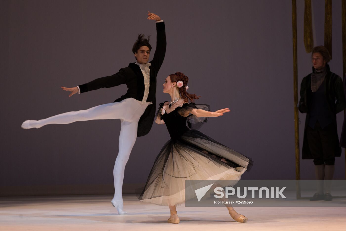 Rehearsing one act ballet "Marguerite and Armand" at Mariinsky Theater