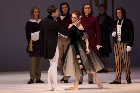 Rehearsing one act ballet "Marguerite and Armand" at Mariinsky Theater