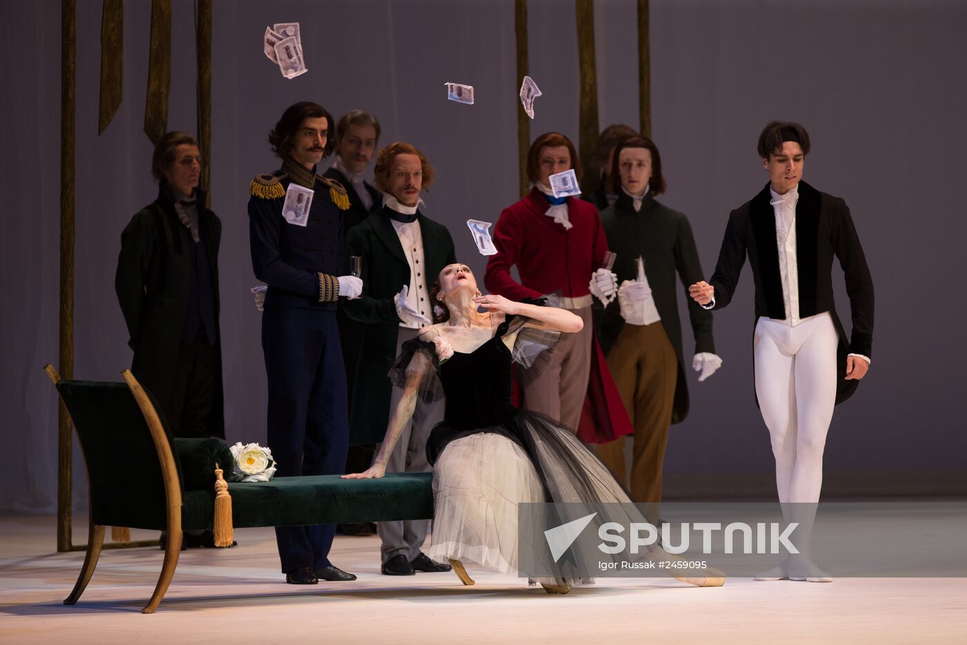 Rehearsing one act ballet "Marguerite and Armand" at Mariinsky Theater
