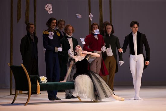 Rehearsing one act ballet "Marguerite and Armand" at Mariinsky Theater