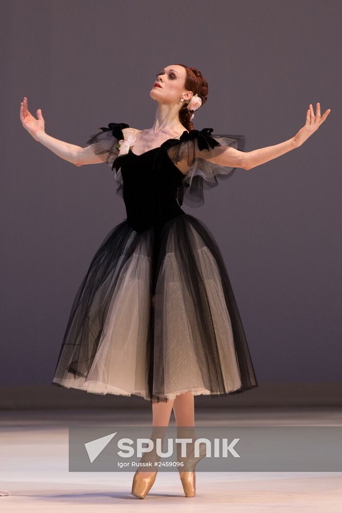 Rehearsing one act ballet "Marguerite and Armand" at Mariinsky Theater