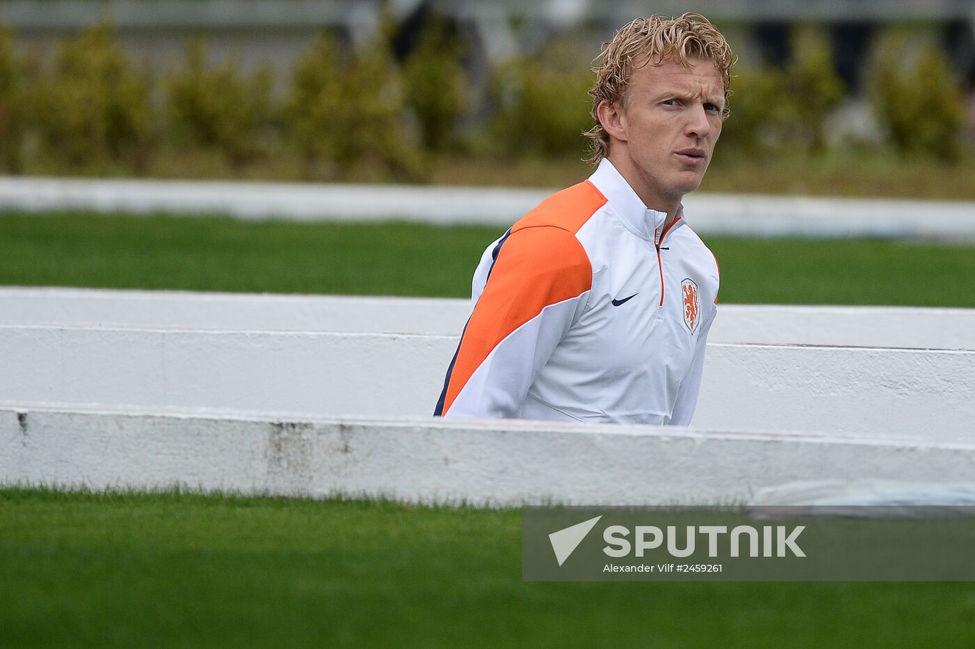 Football. FIFA World Cup. Dutch team training session