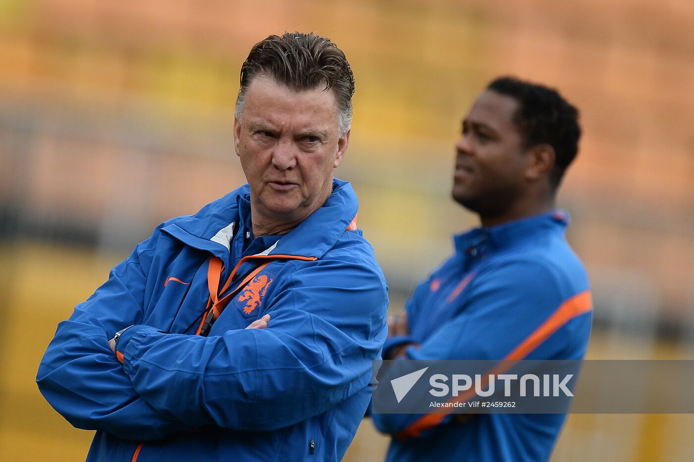 Football. FIFA World Cup. Dutch team training session