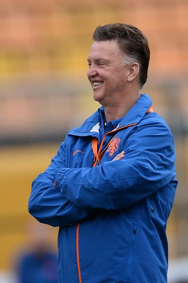 Football. FIFA World Cup. Dutch team training session